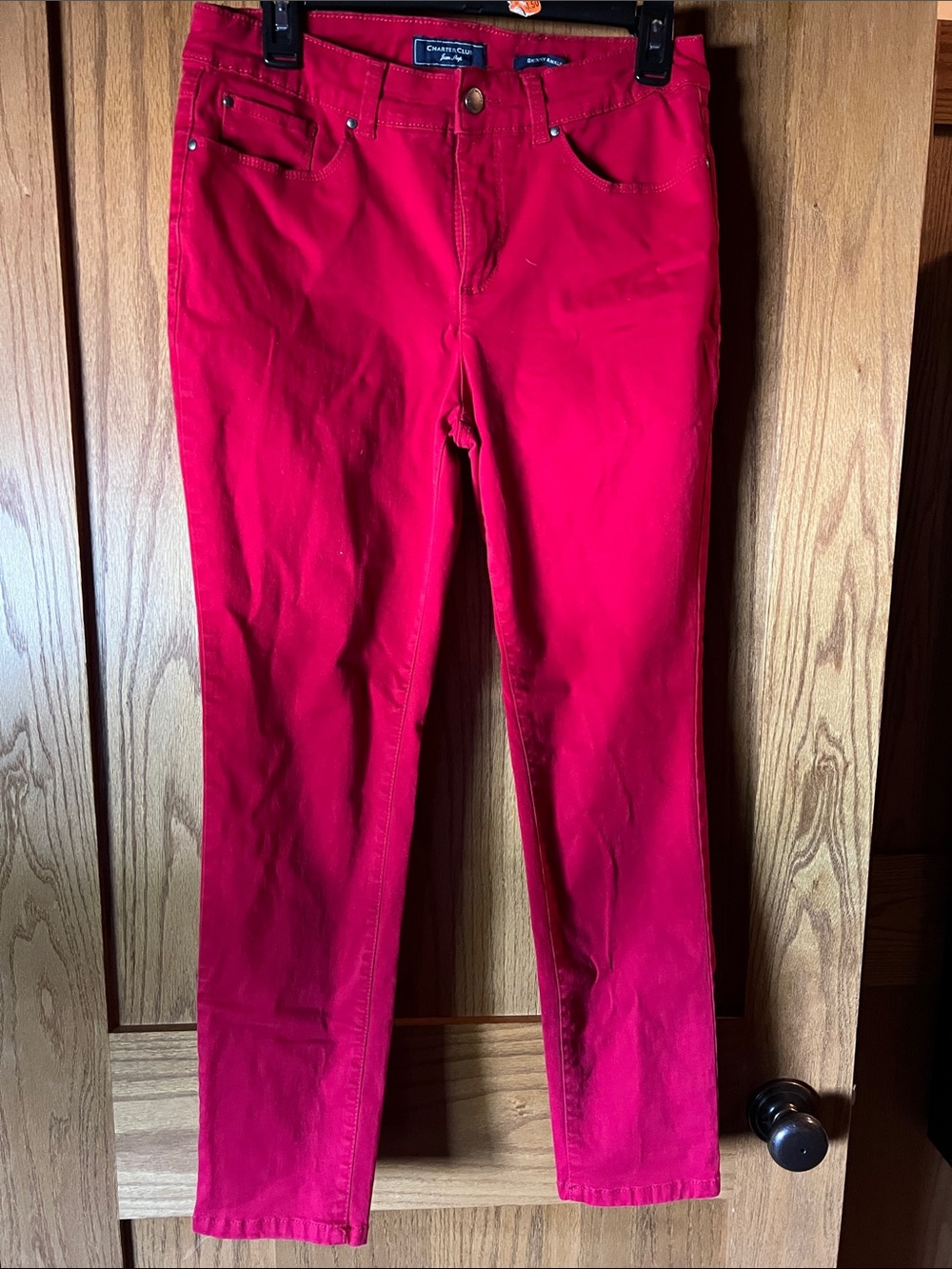 Charter Club Red Skinny Jeans